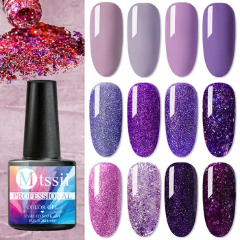 

Purple Yellow Nail Gel Polish For Manicure Semi Permanent Hybrid Nails Gel Varnish Soak Off UV LED Nail Art Gel Nail Polishes