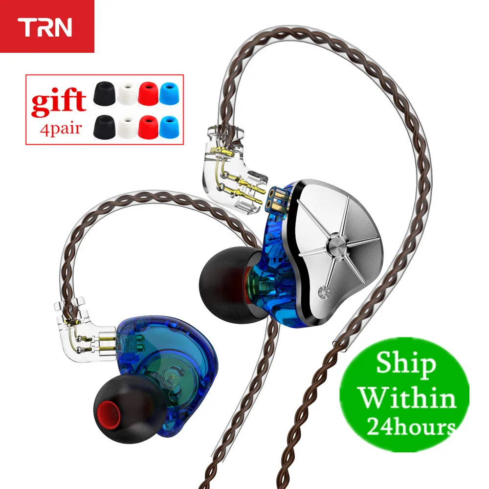 TRN STM 1BA + 1DD Гибридный Драйвер в ухо наушник HIFI монитор ходовые наушники гарнитура