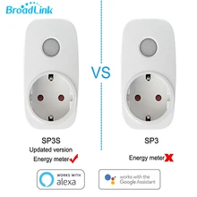 Broadlink SP3 SP3S Wi-Fi розетка ЕС 16А 3500 Вт измеритель мощности для Alexa Google Home IFTTT приложение дистанционное управление Умный дом автоматизация