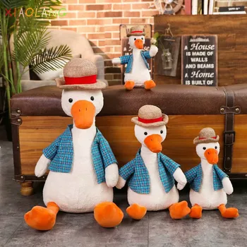 

XIAOLANG High Quality Cartoon Top Hat Animal Duck Dog Elephant Penguin Plush Toy for Children Gift Home Decoration
