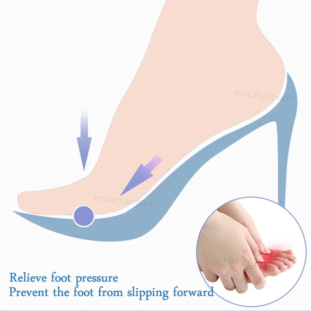 1 пара самоклеющиеся гелевые нескользящие накладки для ног противоскользящие силиконовые прозрачные женские наклейки для обуви на высоком каблуке подушечки для ухода за ногами
