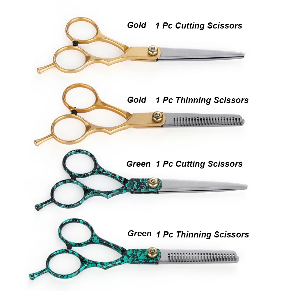 Hot Sale 1pc 6 Inch Hair Cutting Thinning Flat Teeth Blades cissors Salon Professional Barber Hairdressing Styling Tools