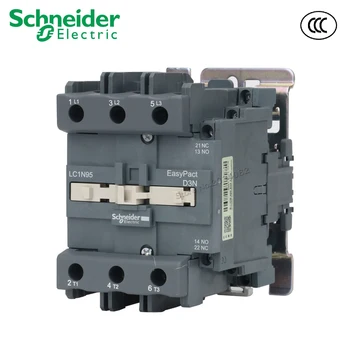 

95A AC Contactor 45KW-380V 50Hz 3P Coil Voltage AC 24V 36V 48V 110V 220V 380V 3NO 1NO+1NC LC1N AC3 Contactor Schneider LC1N95M5N