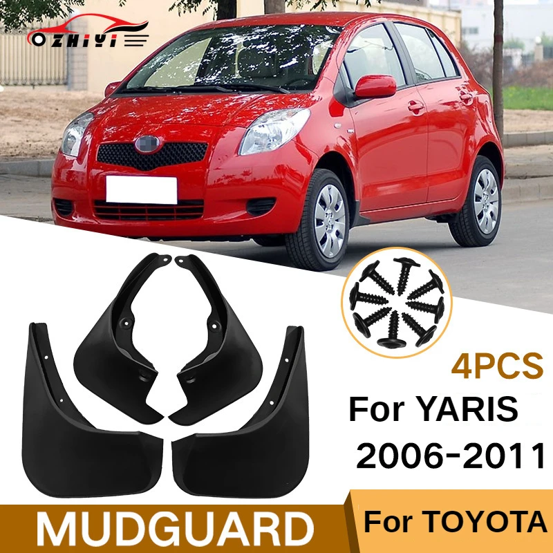 Car Decorations for Toyota Yaris 2006 2011 Car Soft Mudguard Paint