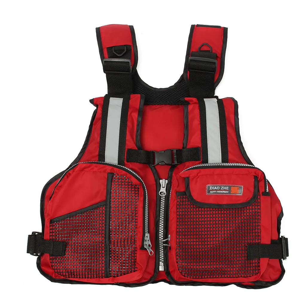 Fishing Life Jacket 3 Color Convenient Sailing Floating Jacket Fishing Vest Outdoor Canoeing Rescue Buoyancy Swimming Durable