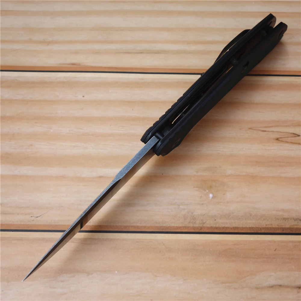 8 &quotFH11 60 61HRC Ножи карманные складные ножи D2 лезвие с шарикоподшипником рукоятка G10