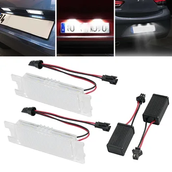 

Car LED License Plate Light Lamp For Vauxhall Opel Zafira B Astra H Corsa D Insignia Low power consumption & high lumen output