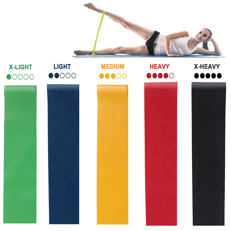 Pro Yoga Crossfit Эспандеры 5 уровень резиновый тренировочный тянущийся канат спортивный Пилатес экспандер фитнес резинка тренажерный зал тренировки оборудования