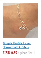 Elegant Plum Blossom Chain Anklets For Women Vintage Silver Color 2 Layered Bead Chain Barefoot Sandals Foot Jewelry