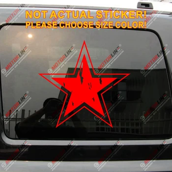 

Russian Air Force USSR Red Star Distressed Style Soviet Vinyl Car Decal Bumper Sticker,choose your size