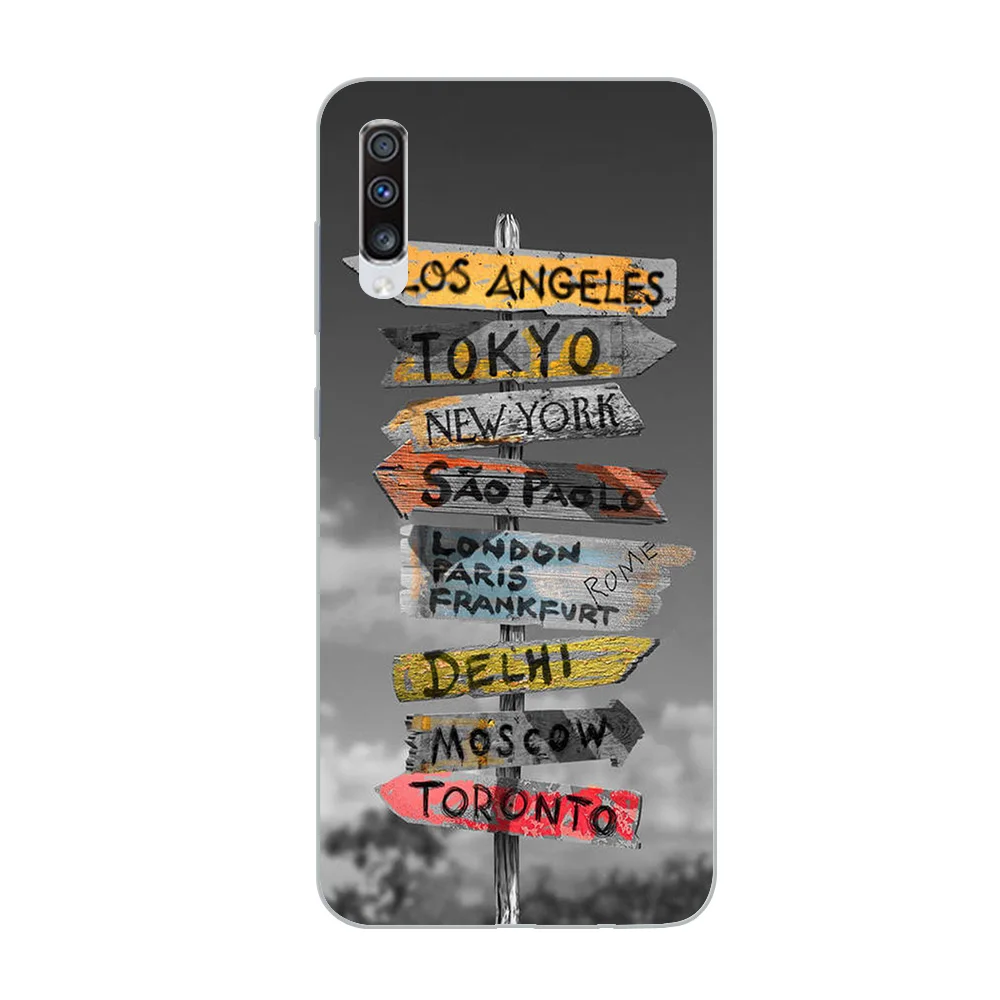 WM05744 Чехол для телефона ciciber для samsung Galaxy A50 A70 A80 A40 A30 A20 A60 A10 A20e, мягкий силиконовый чехол из ТПУ с картой мира, чехол для путешествий - Color: WM05744