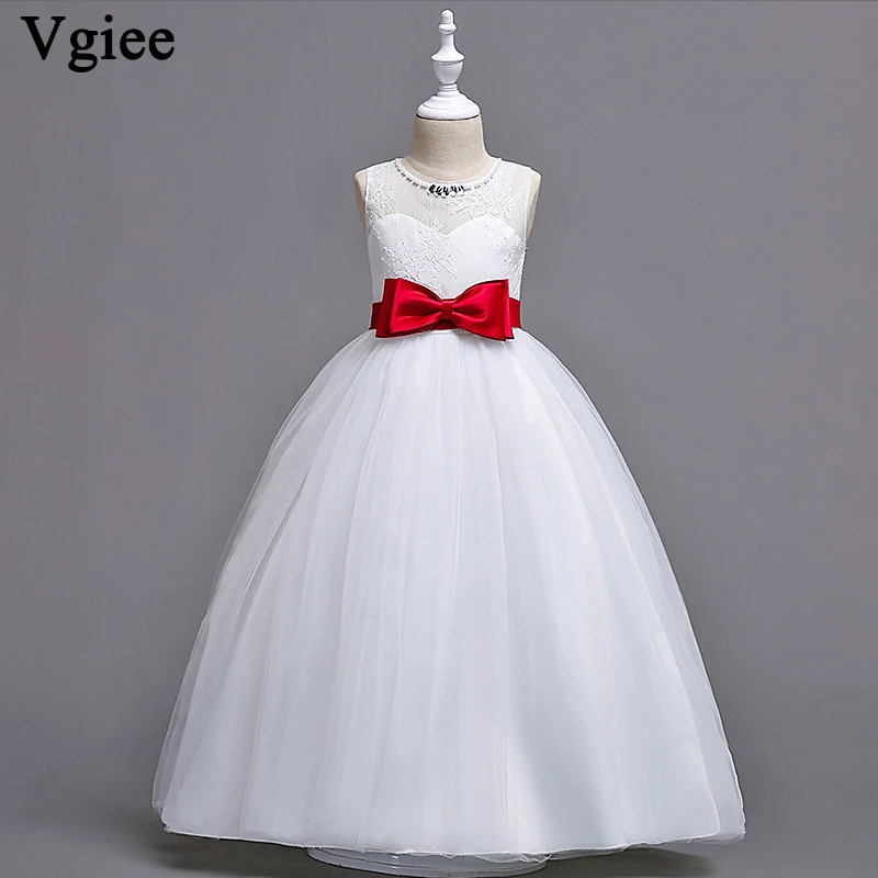 

Vgiee Kids Dresses for Girls Christmas Princess Dresses O-neck Outfits Party Weddings Dress for Girls 10 To 12 Years CC081