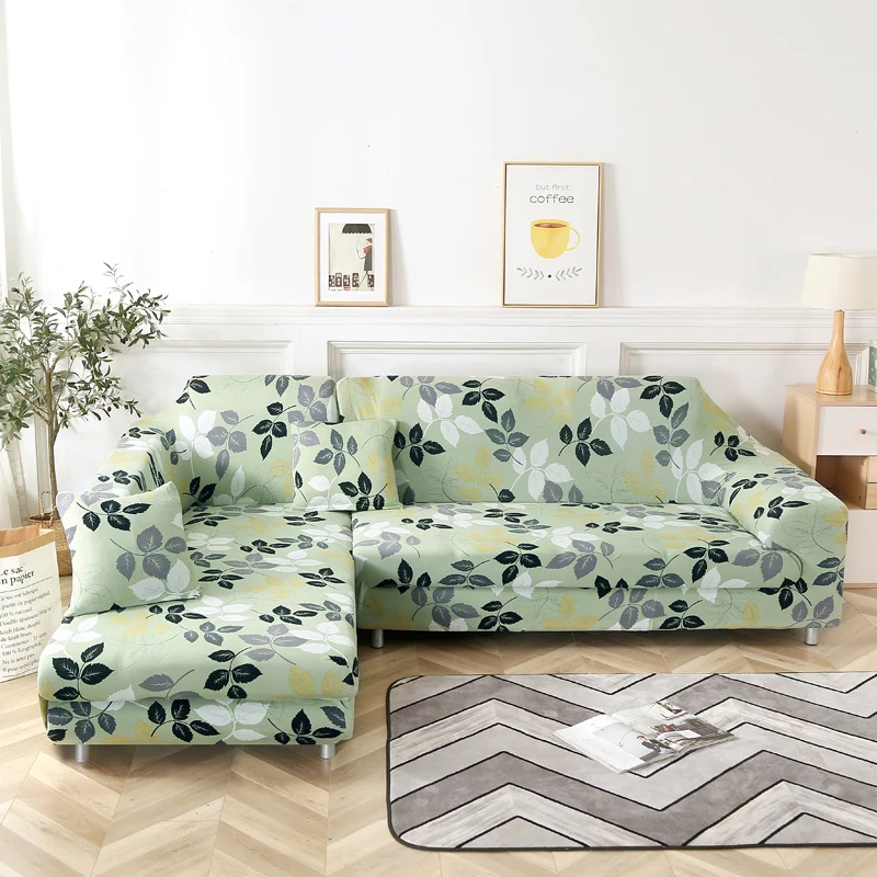 Новый угловой чехол для дивана эластичный секционный L образный растягивающийся