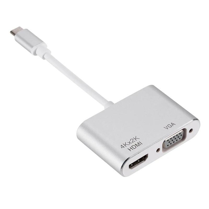 Тип C к Hdmi Vga видео кабель type-C адаптер док-станция концентратор Usb-C к Hdmi 4 к Vga Hd конвертер для телефона Macbook Chromebook ноутбука Mon