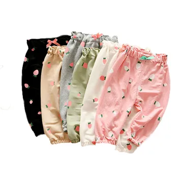

Summer Baby Girls Pants Print Newborn Baby Pants for Girls Cotton Casual Leggings for Girls Bow Loose Trousers Kid Bottom Clothe