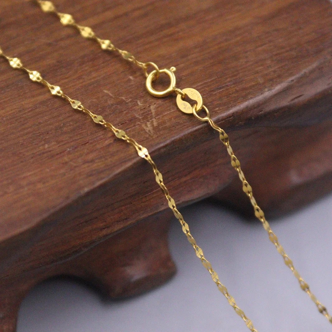 Real Genuine 18k Yellow Gold Necklace 