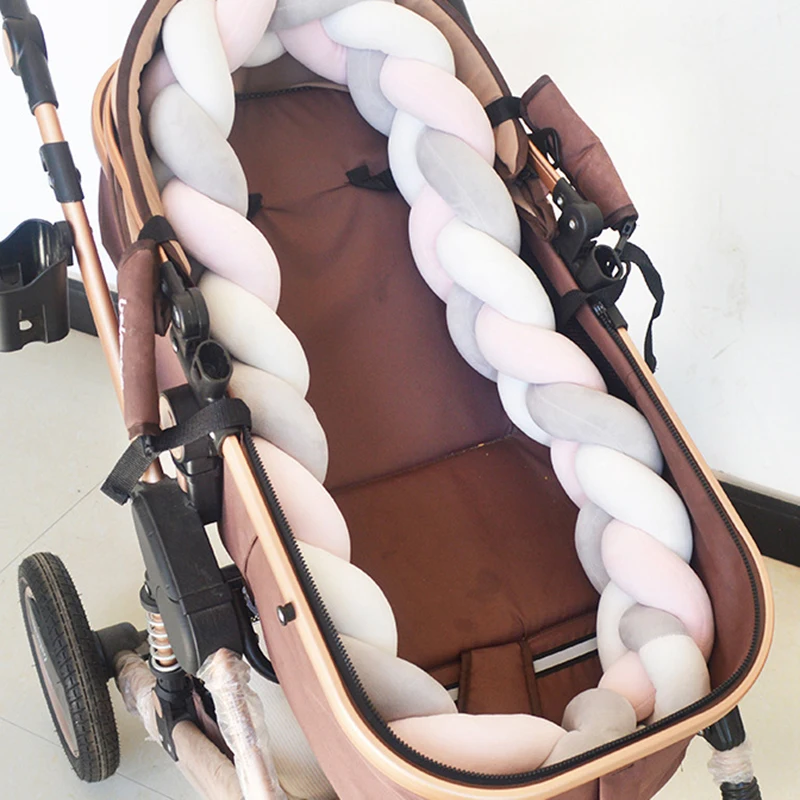 Paraurti del bambino letto treccia nodo cuscino cuscino paraurti per neonato Bebe culla Protector culla paraurti passeggino paraurti decorazione della stanza - immagine 4