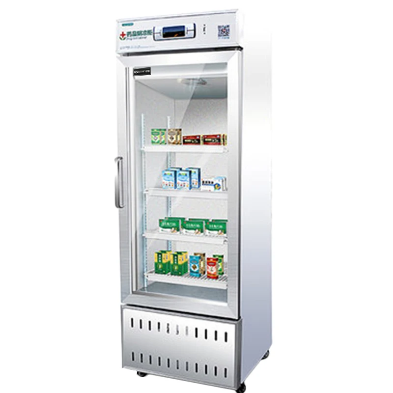 

400L medicine shade cabinet commercial medical hospital medicine display cabinet single door pharmacy freezer 220V