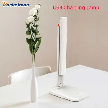 

USB Rechargeable LED Foldable Desk Lamp Eye Protection Touch Dimmable Reading Table Lamp Led Light 3 Level Color