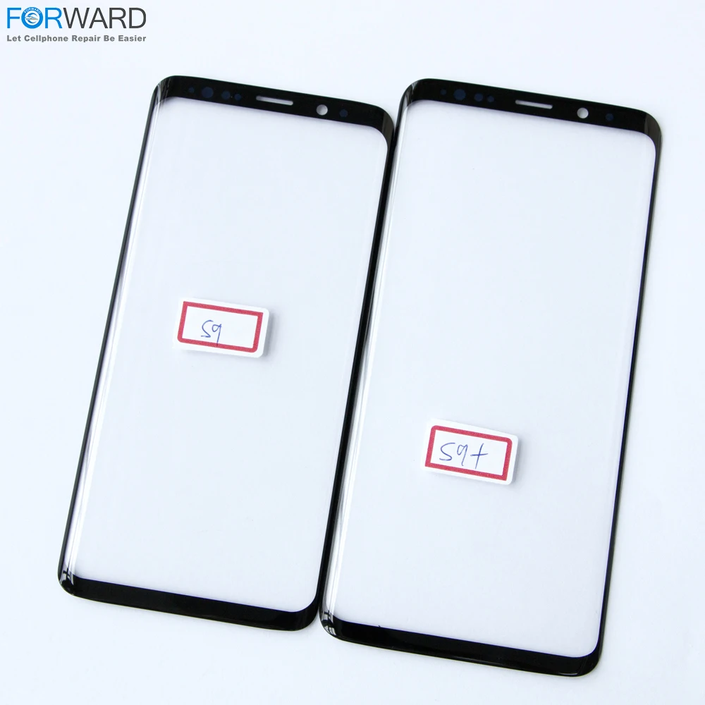 Переднее стекло объектива оригинальное качество для samsung S9 + край экрана только