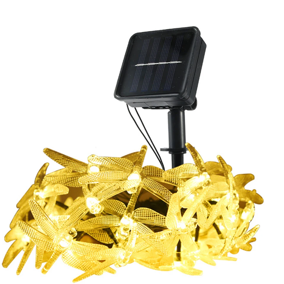 

Waterproof Dragonfly Solar led string Light Outdoor lighting LED Garden Light Solar Power Lawn LED Party Christmas Decoration
