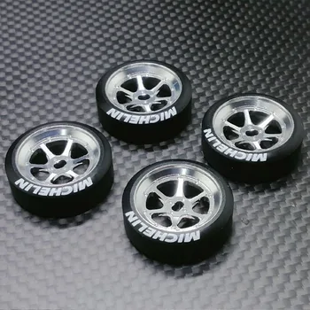 

4pcs Narrow Tire Upgrade 1:28 MINI-D MINI-Q High-precision Drift Simulated Mosquito Car Metal Wheel