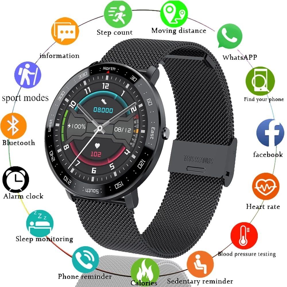 

2020 New Women Smart Wacth Heart Rate Sleep Monitor Multifunctional Sport Fitness Waterproof Watch Activity Tracker Smart Watch
