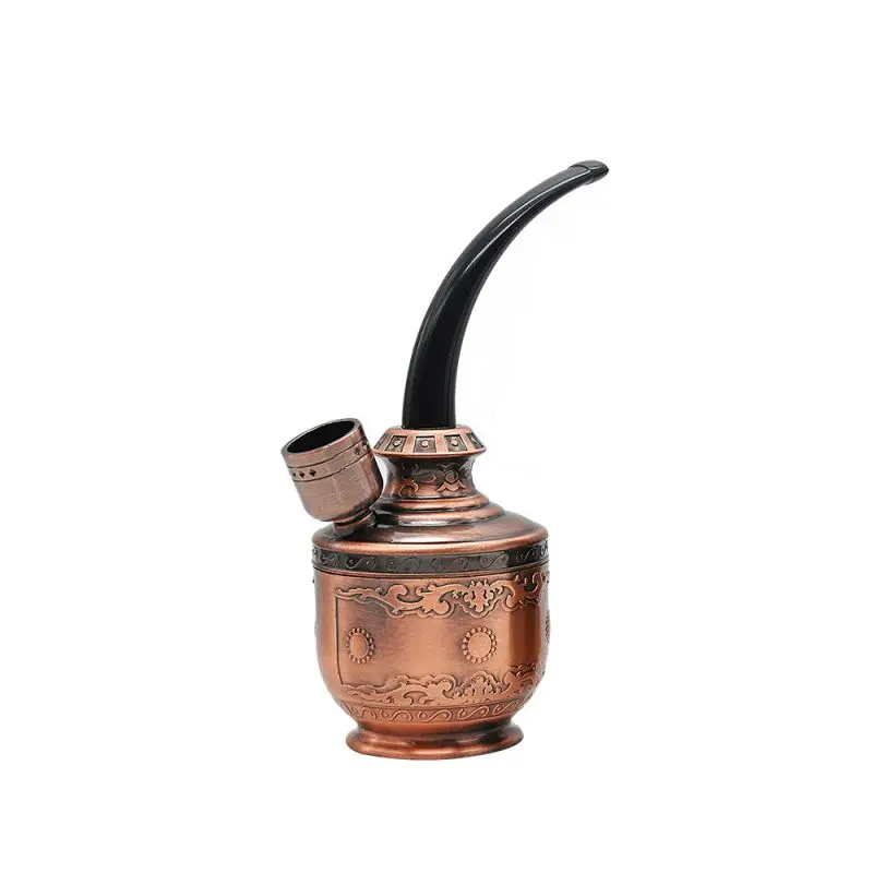 Brone Color Water Smoking Pipe Novelty Plastic Hookah Water Smoking Pipe Hookah Filter Smoke Tar Cigarette Holder Pipe Smoke