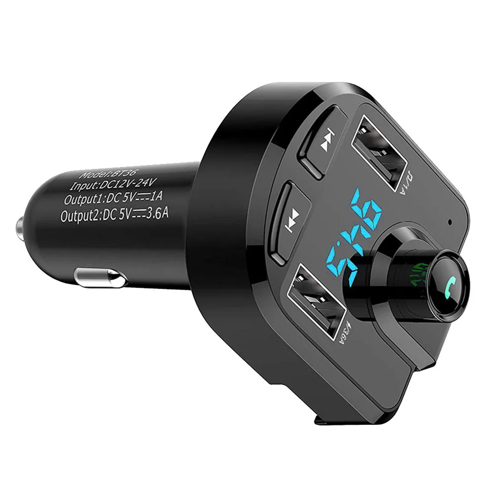 1 шт. автомобильный стерео MP3-плеер Bluetooth 5,0 12 В 24 в TF карта u-диск двойной usb зарядка fm-передатчик 87,5-108 МГц