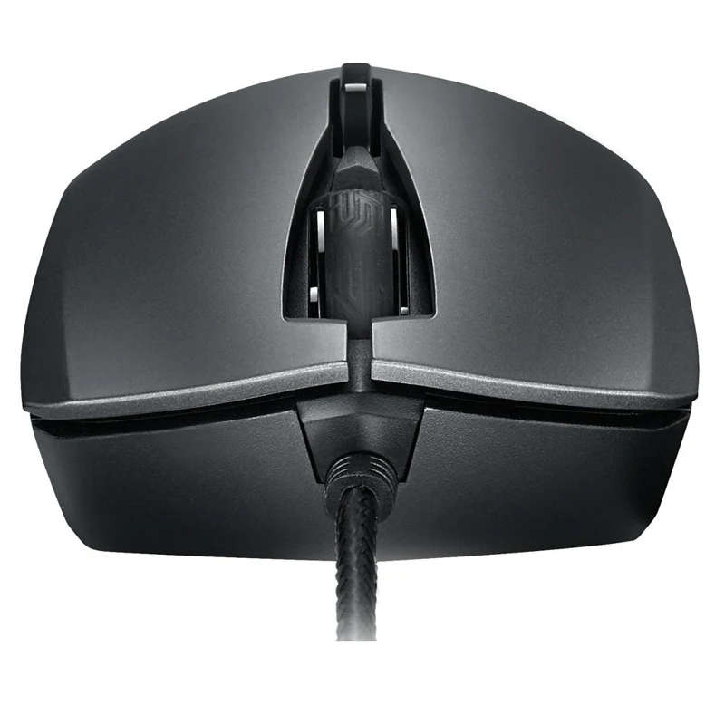 Мышь ASUS ROG Strix Evolve 90MP00J0-B0UA00 оптическая, проводная, 7200 dpi, USB, RGB подсветка, цвет: черный