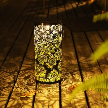 

SOLLED LED Solar Lantern Outdoor Solar Metal Hanging Light for Patio Courtyard Party Walkway Terrace Garden Lawn Decor