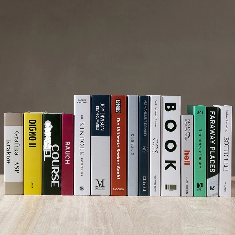 Современная имитация, Модная книга, домашний декор, Клубная модель отеля, кабинет, мягкая фальшивая книга, украшение для гостиной, модель, ремесла