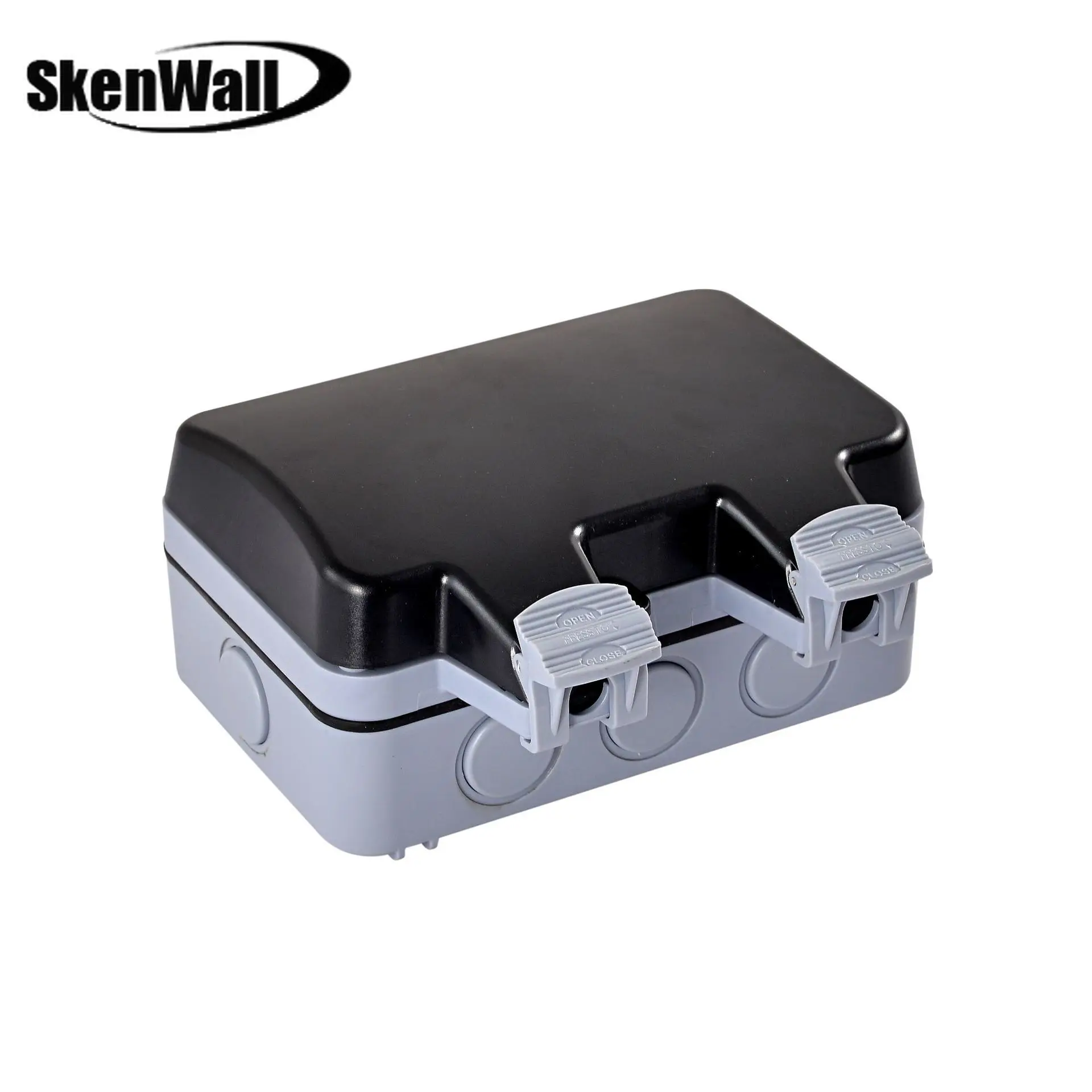 IP66 Weatherproof Waterproof Outdoor Wall Power Socket 13A Double UK Standard Electrical Outlet Grounded AC 110~250V