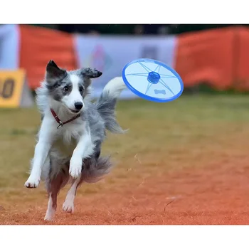 

Dog Training Floating Disc Flying Disk Pet Dog Toy 15cm/ 6in with LED Light for Outdoors Indoors Interactive Games for Dog