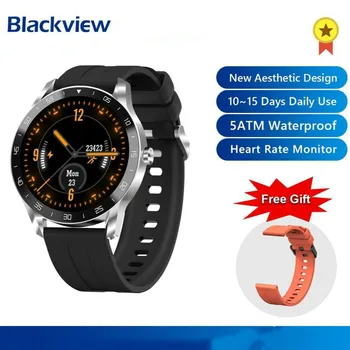 

Blackview X1 SmartWatch Men 5ATM Waterproof Heart Rate Activity Tracking Sleep Monitor Ultra-Long Battrey Android IOS Watches