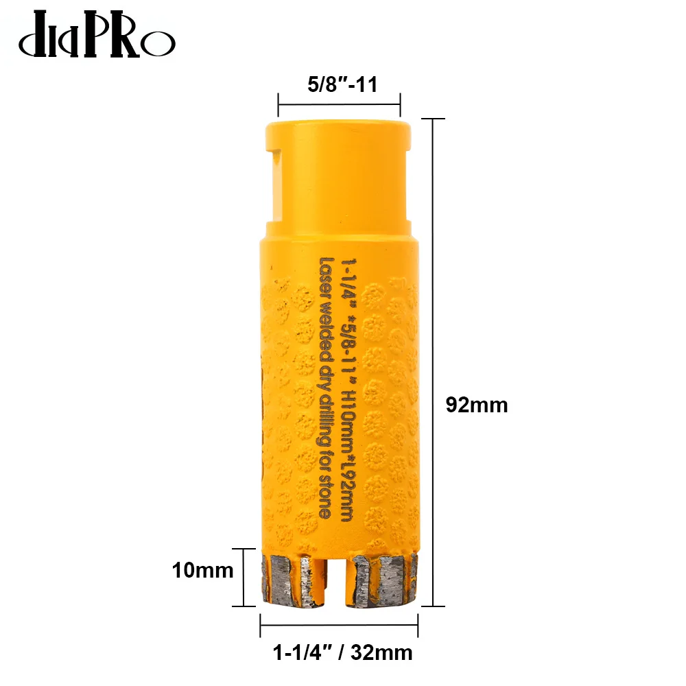25-50mm 다이아몬드 화강암 드릴 비트 다이아몬드 코어 드릴 비트 돌 화강암 외부 및 내부 보호 레이저 용접 구멍 톱