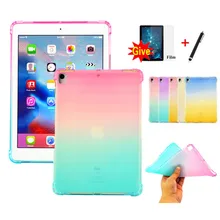 Для iPad 10,2 Funda чехол для Apple iPad 7th Gen iPad Air 3 iPad Pro 10,5 Чехол Мягкий ТПУ Силиконовый противоударный чехол