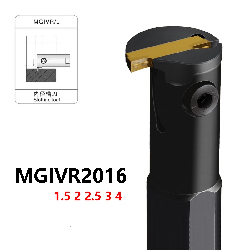 

BEYOND MGIVR2016 MGIVL2016 1.5 2 2.5 3 4 MGIVR MGIVL 2016 Internal Turning Tools Holder Lathe Cutter Shank MGMN Carbide Inserts