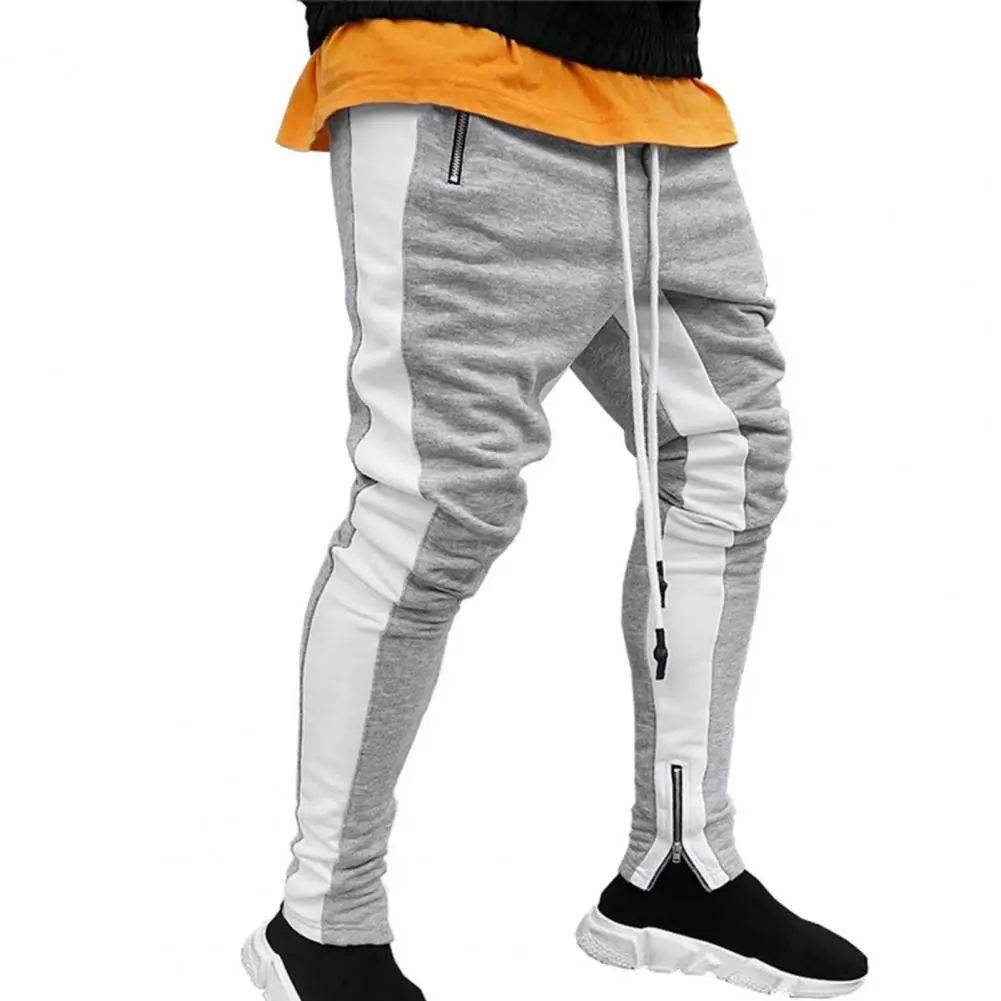 Sports Men Trousers Zipper Great Stitching Men Sweatpants Casual Pants Spring Autumn Joggers Man Pants Fitness sport jogging trousers