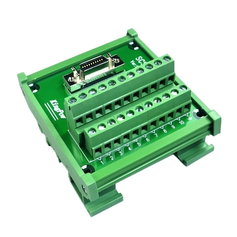 SCSI-20 Pin CN Тип Женский модуль плата клеммный блок разъем DIN рейку