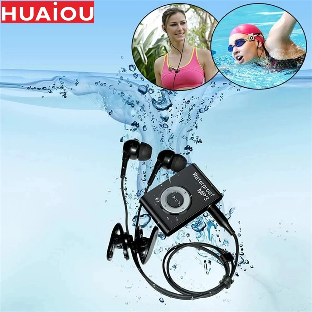 Водонепроницаемый MP3-плеер для плавания IPX8 8 Гб встроенной музыки MP3 с FM-радио Hi-Fi
