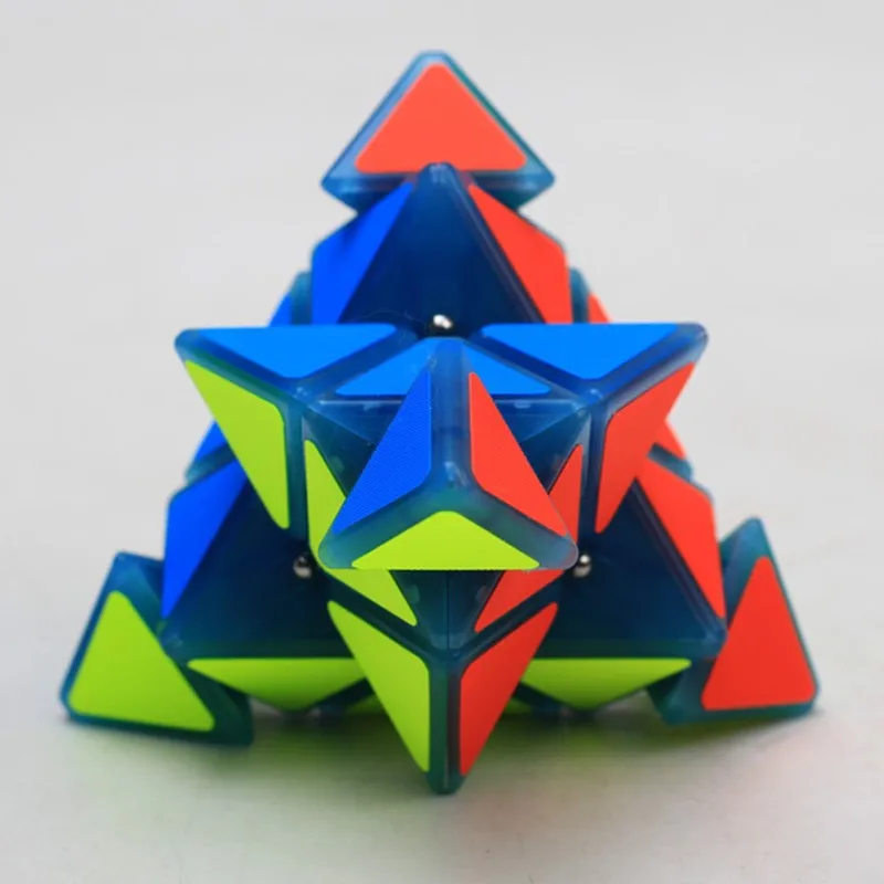 Z cube 3X3X3 светящаяся синяя пирамида, магический куб, профессиональные скоростные пазлы, cubo magico, развивающие игрушки для детей, взрослых, подарок