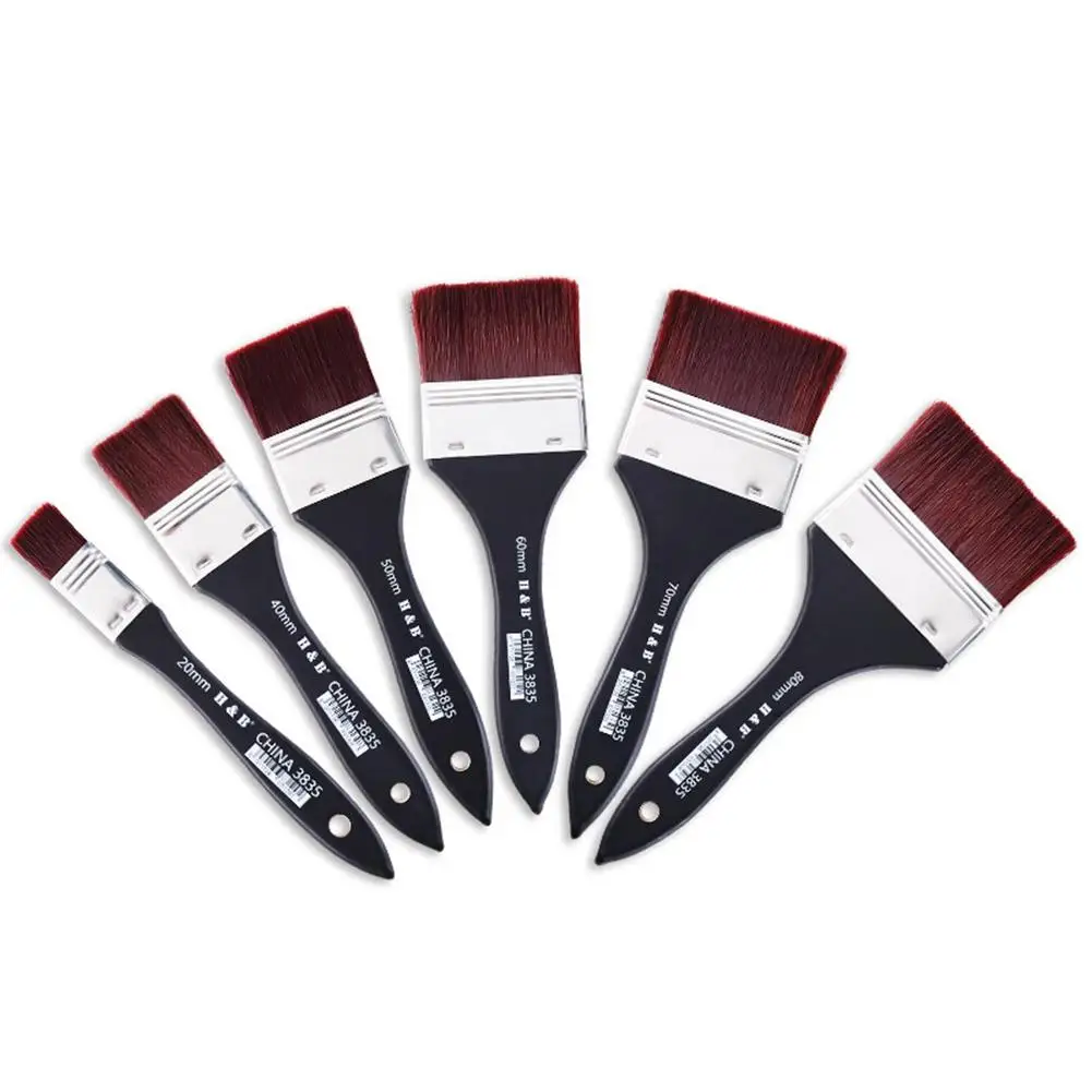 

Artist Painting Brush Set Nylon Wall Painting Brush Oil Paint Brush for Painting Beginners Lovers Painting Supplies