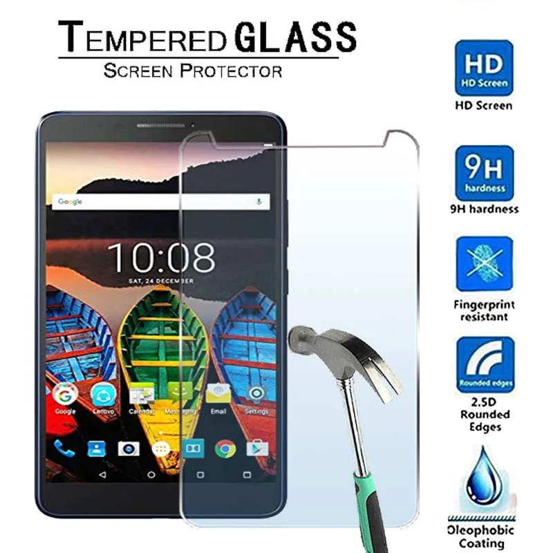 

For Lenovo Tab 3 7 LTE-Premium Tablet 9H Tempered Glass Screen Protector Film Protector Guard Cover