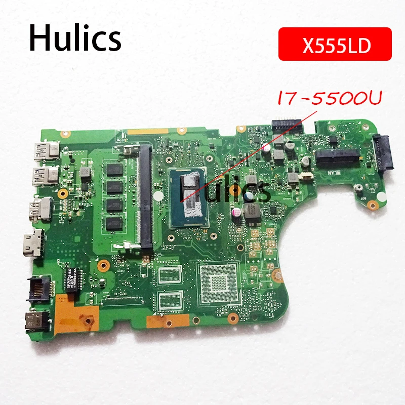 Hulics X555LD материнская плата для ноутбука ASUS X555LD X555LDB X555LA X555LB X555L X555 SR23W I7-5500U Процессор