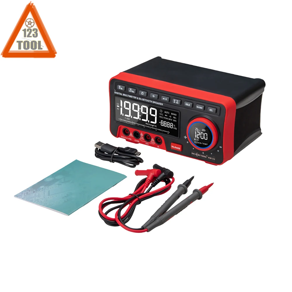 

Digital Multimeter Multi-Function 19999 Automatic Range For Counting High-Precision Display Bluetooth+Alarm Clock+Thermometer