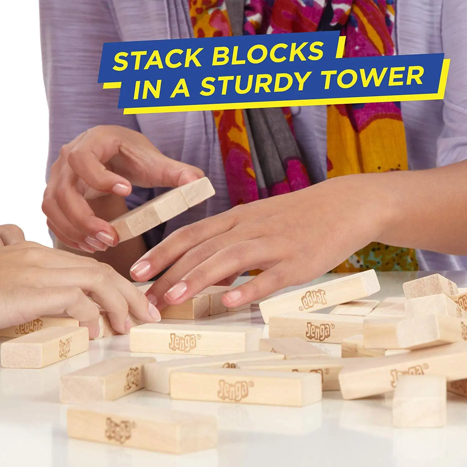 Ceny Jenga Stack up wersja klasyczna dzieci Tabletop gra zabawka Jenga A2120
