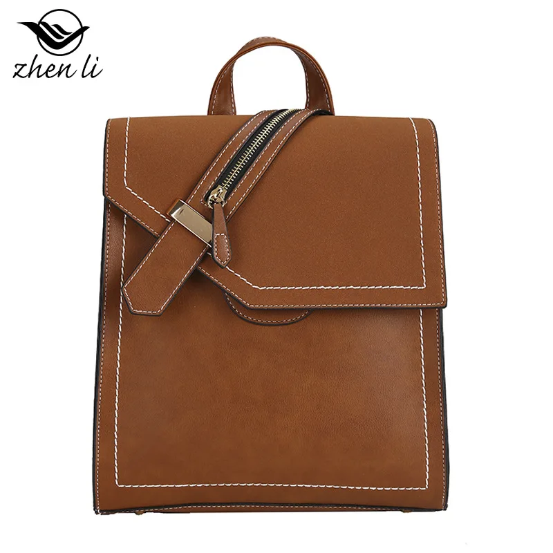 

Women's bag trend Korean version of the new cross-border supply soft shoulder bag solid color popular in small backpack