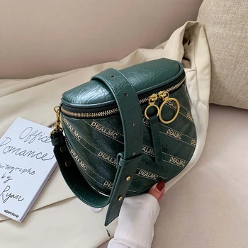 

Solid Color Pu Leather Crossbody Bags Designer For Women Round Zipper Shoulder Messenger Bag Lady Chain Travel Luxury Handbags