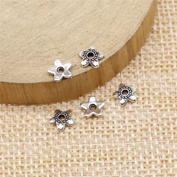

Wecharms 600pcs 6x6mm Jewelry Accessories Bead Caps For Jewelry Making DIY Beads Caps Jewelry Finding
